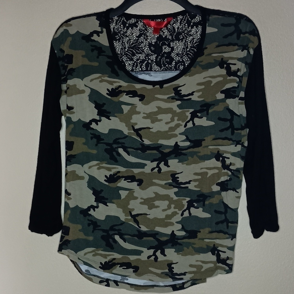 Camo and Lace Shirt